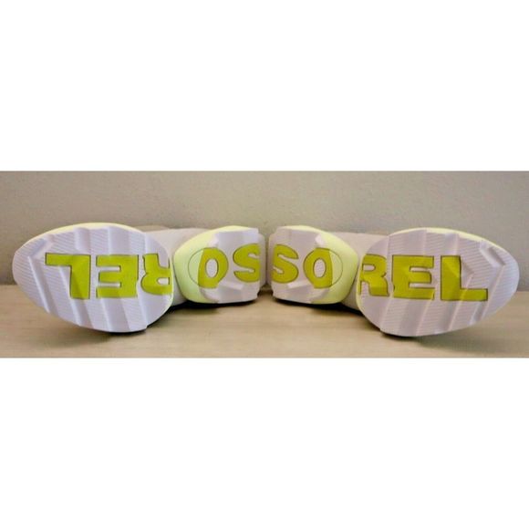 Sorel NL4698 278 Women's Sz 7 Gray/Bolt Green Kinetic Impact Strap Sneakers $140 - Picture 4 of 10